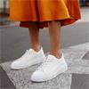 Paul Green Bungee Lace Platform Trainer - White Gold Leather